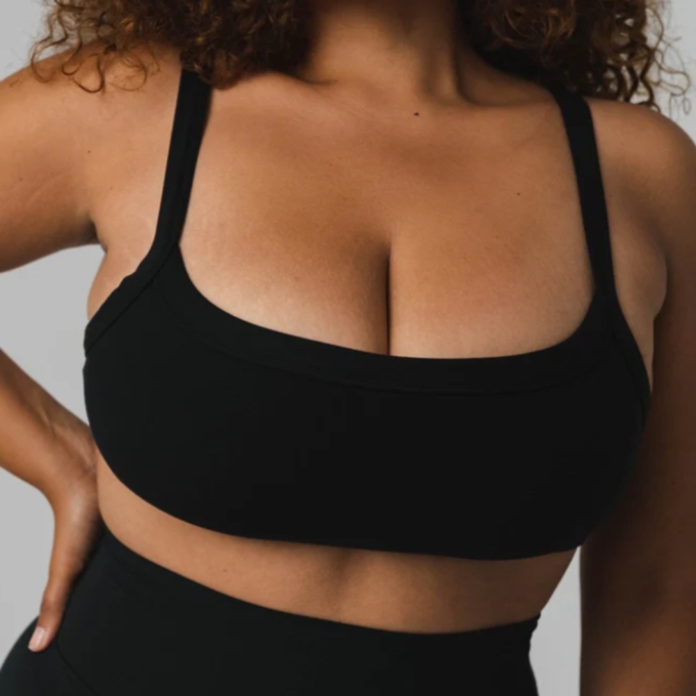 Vitality Cloud II Square Bra Black Size Large